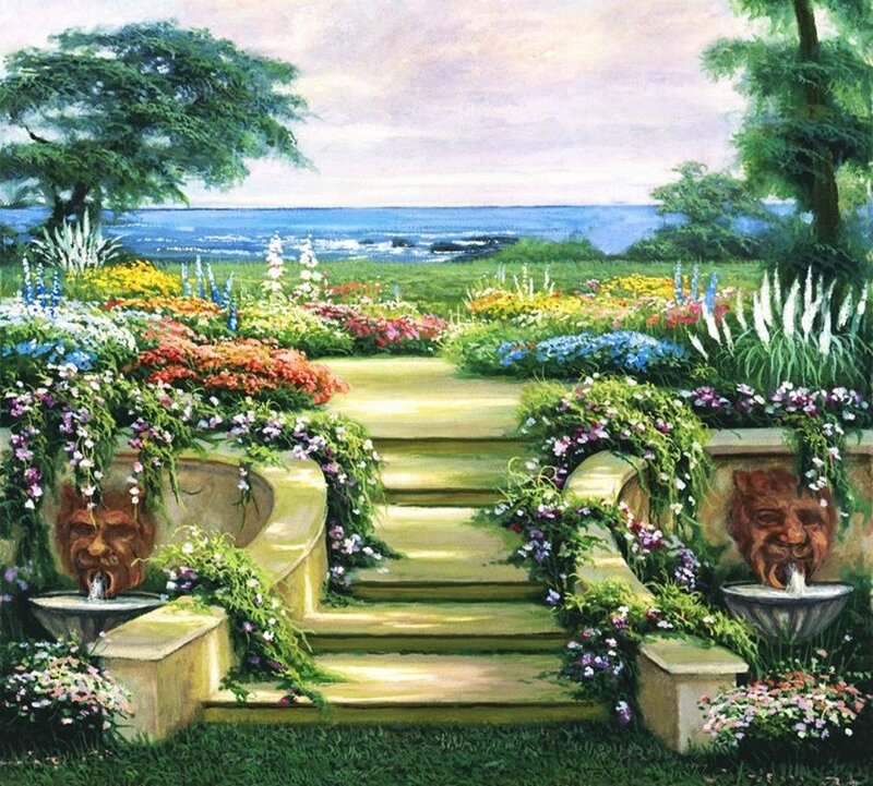 Garden with Ocean View — Green