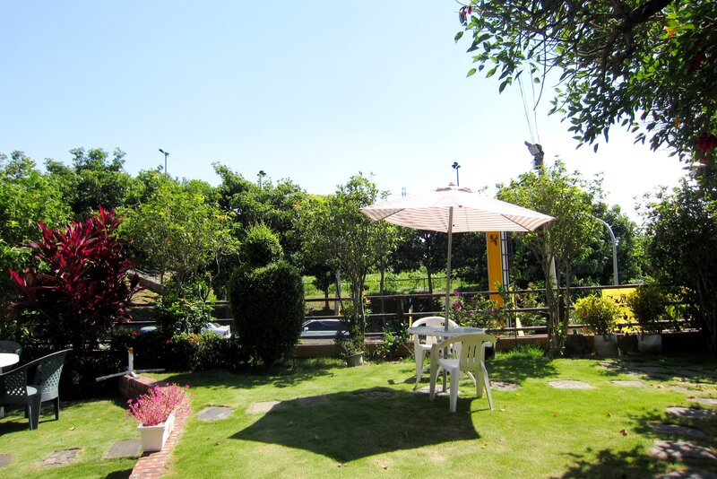 Garden with Patio Furniture