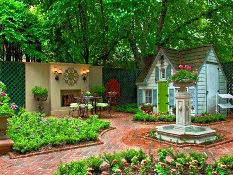 Garden with Playhouse
