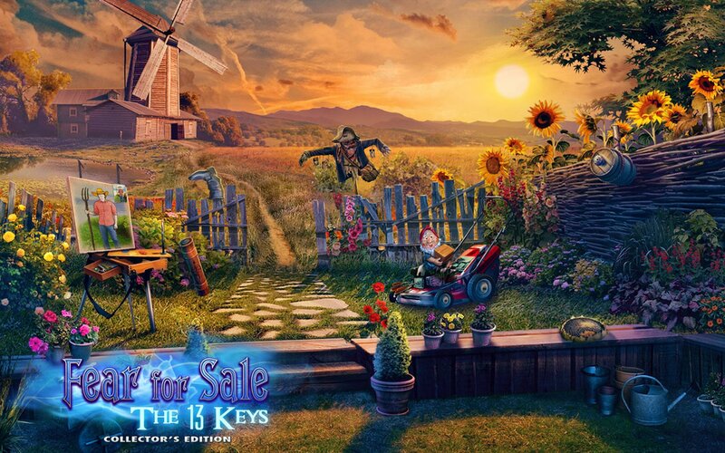 Garden with Scarecrow