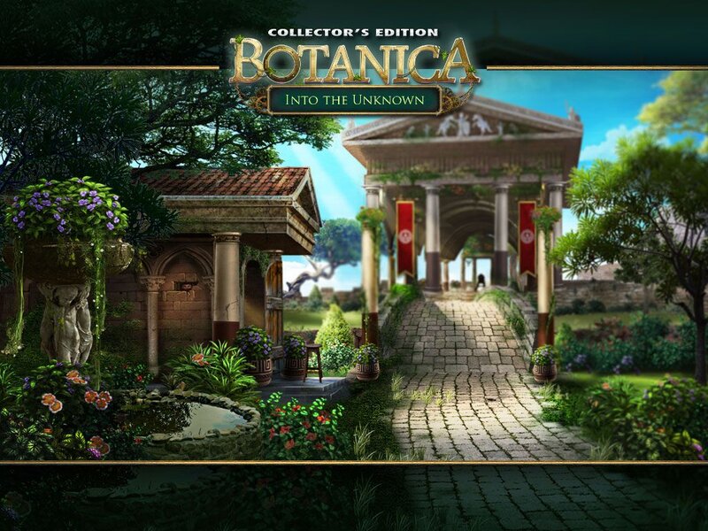 Garden with Stone Archway — Green