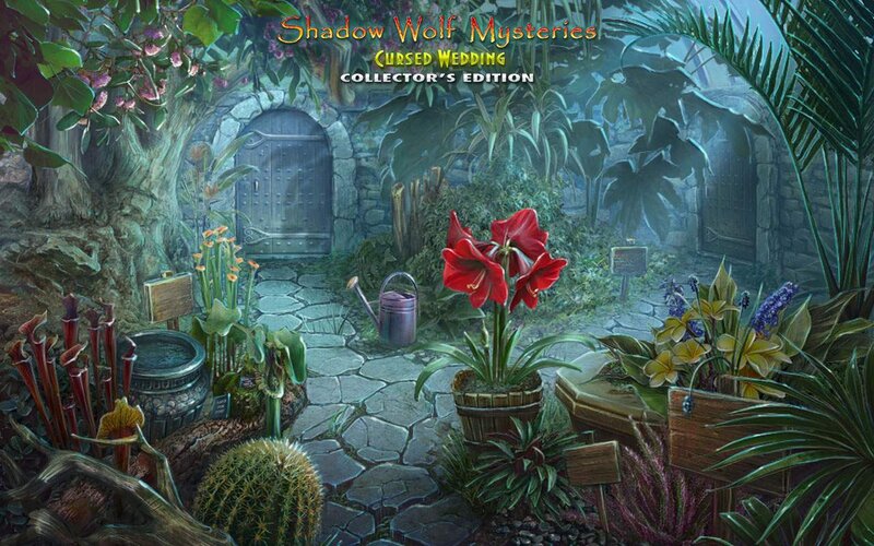 Garden with Stone Path — Green, Mysterious