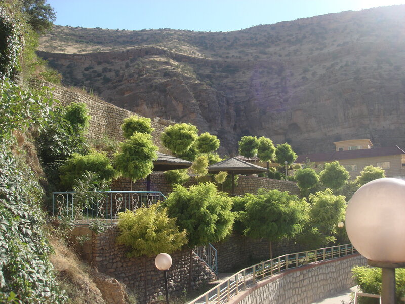 Garden with Stone Walls