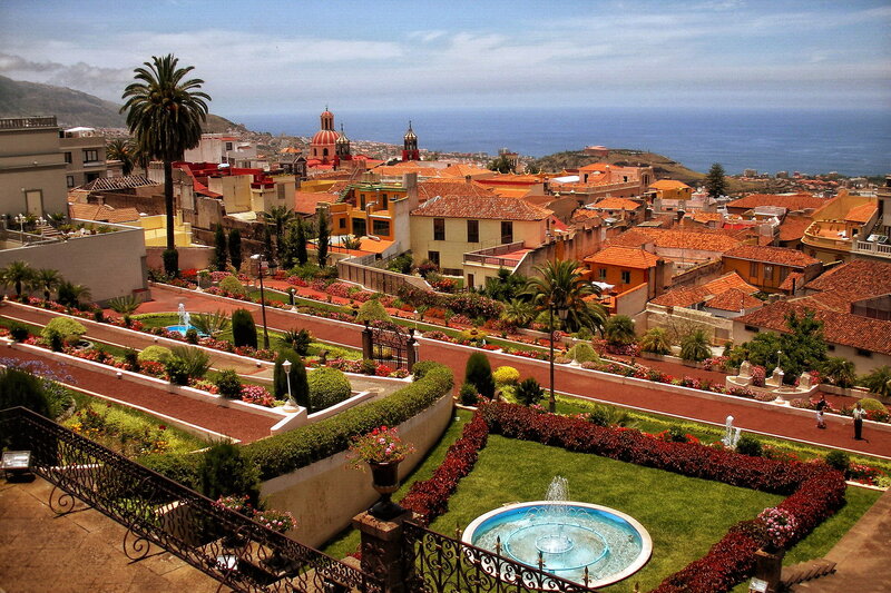 Gardens Overlooking Town