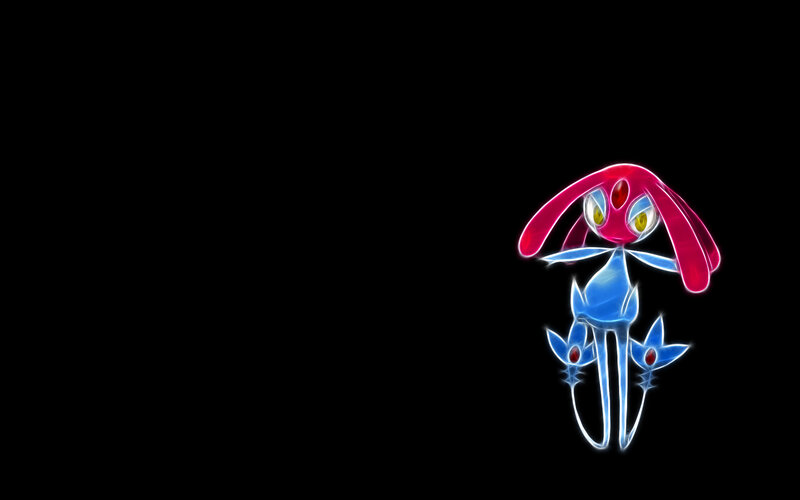 Gardevoir glowing on black