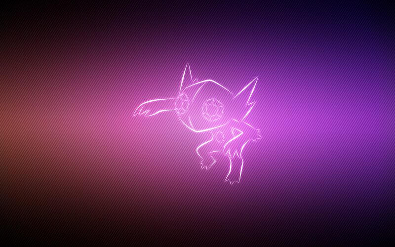 Gardevoir neon outline