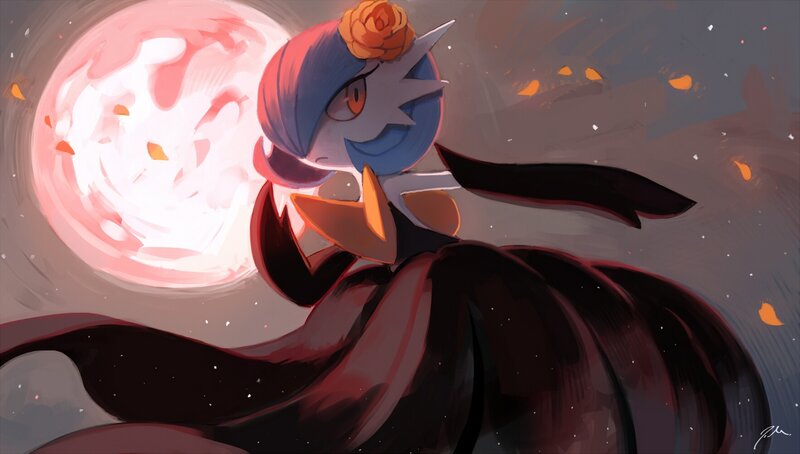 Gardevoir with Rose