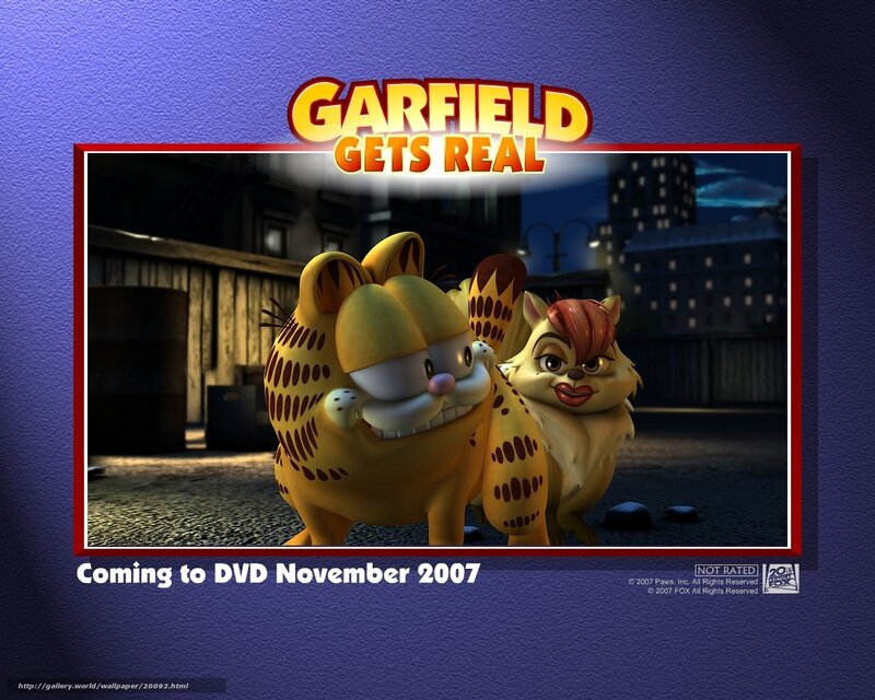 Garfield and a Female Cat