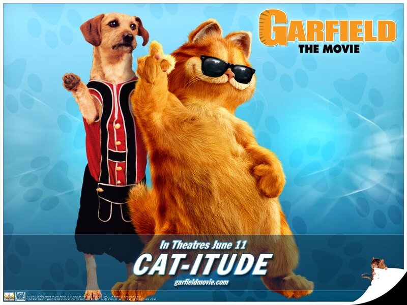 Garfield and Dog — Blue