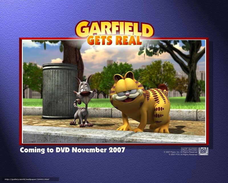 Garfield and Odie in Park