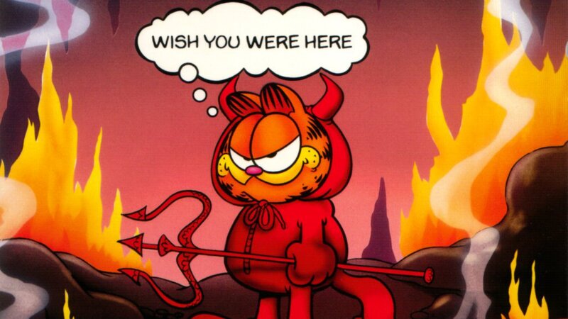 Garfield as a Devil
