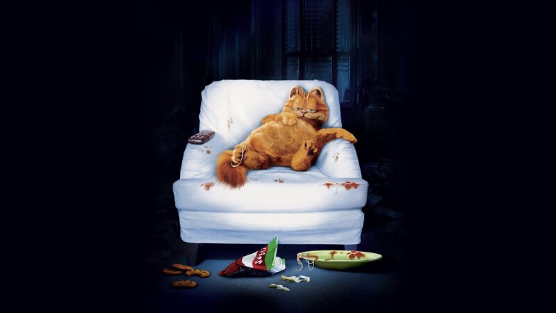 Garfield Cat on Chair — Orange