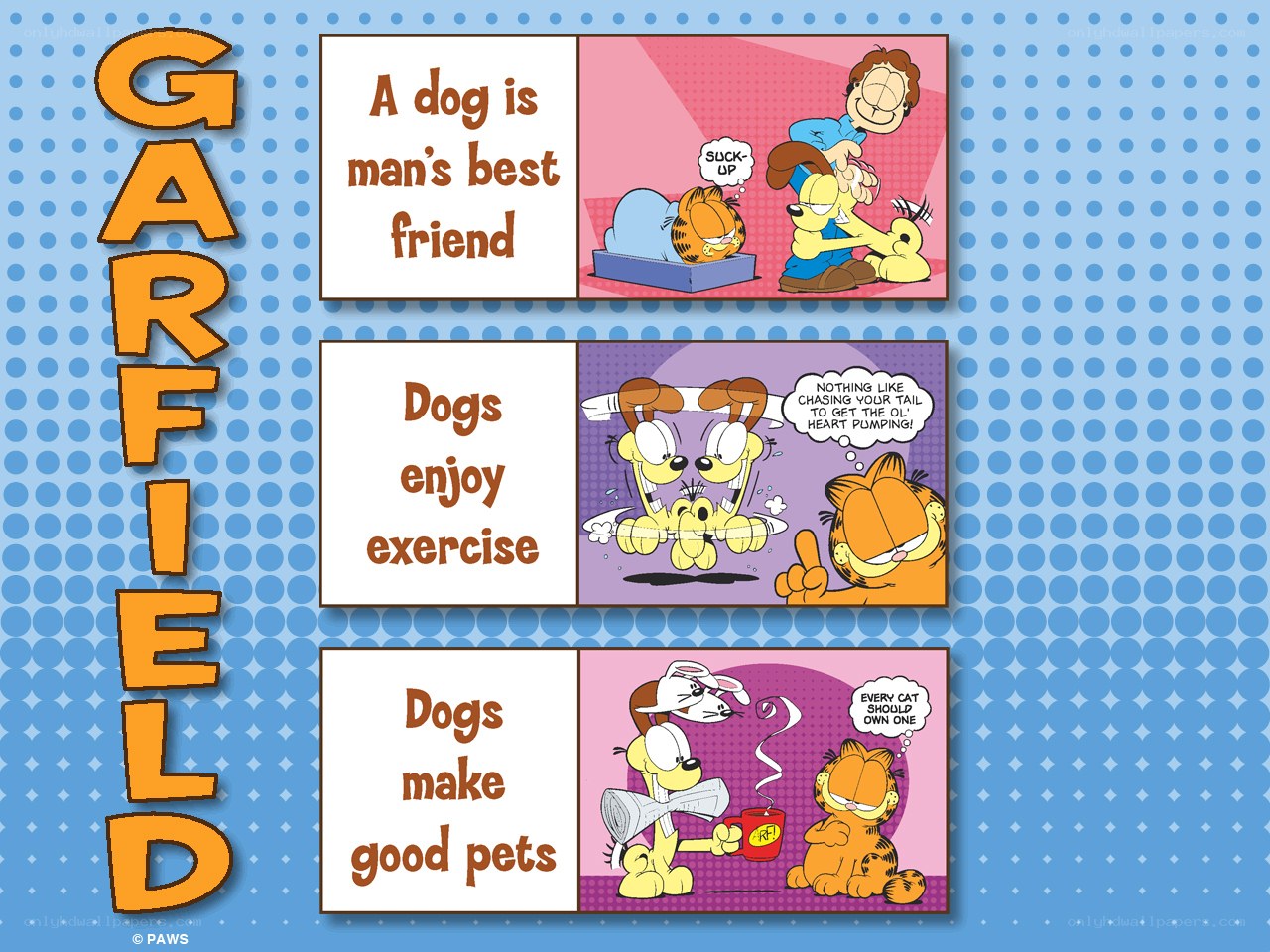 Garfield comic strips about dogs
