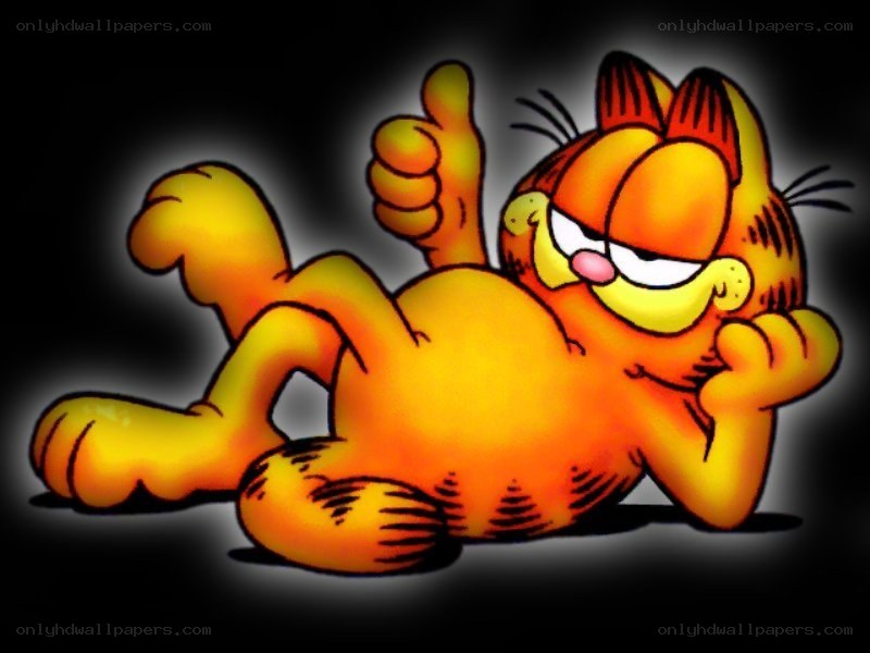 Garfield giving a thumbs-up