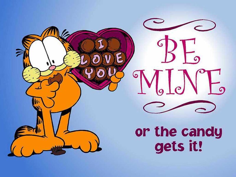 Garfield Holding Chocolates