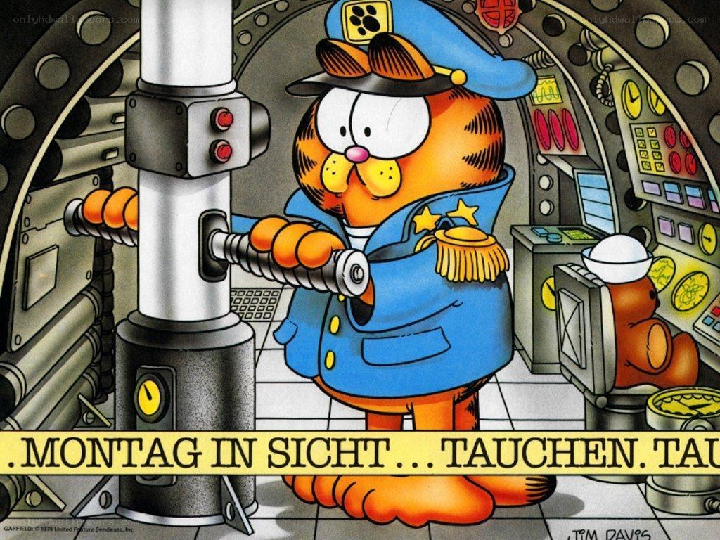 Garfield in a spaceship