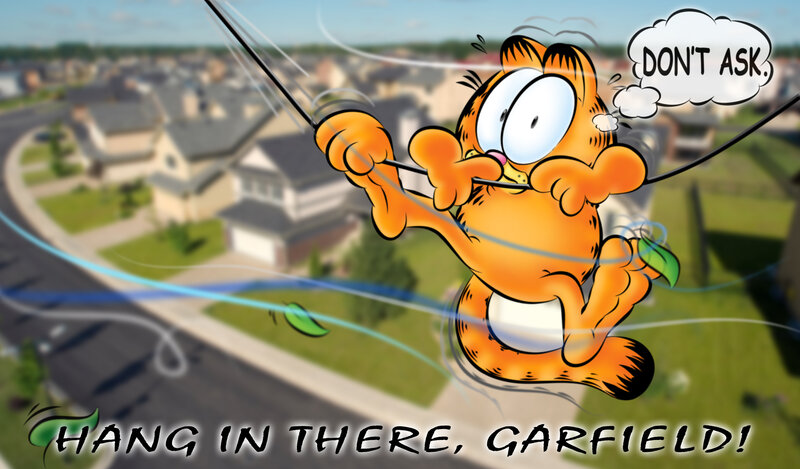 Garfield on a Wire