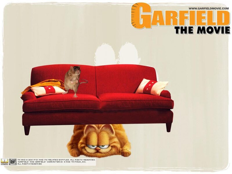 Garfield under Couch