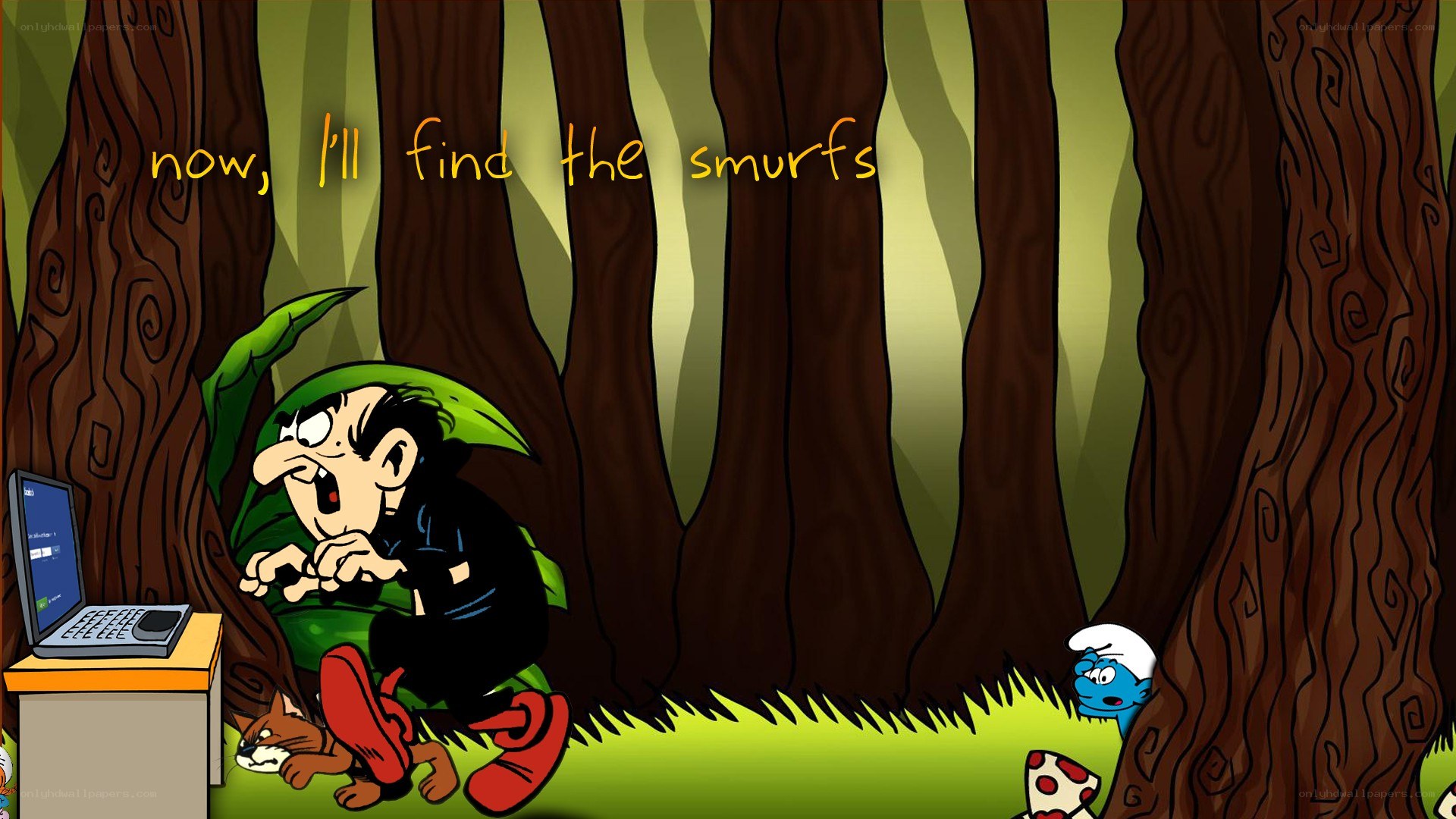 Gargamel finds the Smurfs