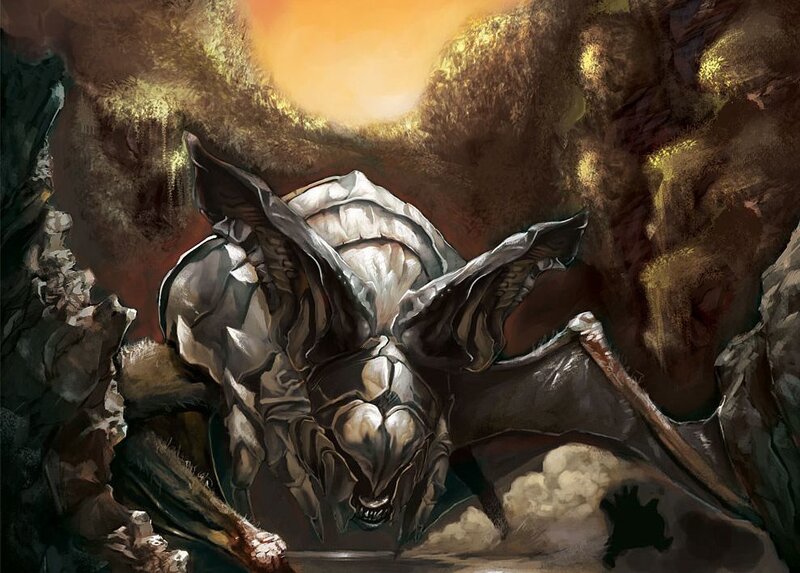 Gargoyle in a cave