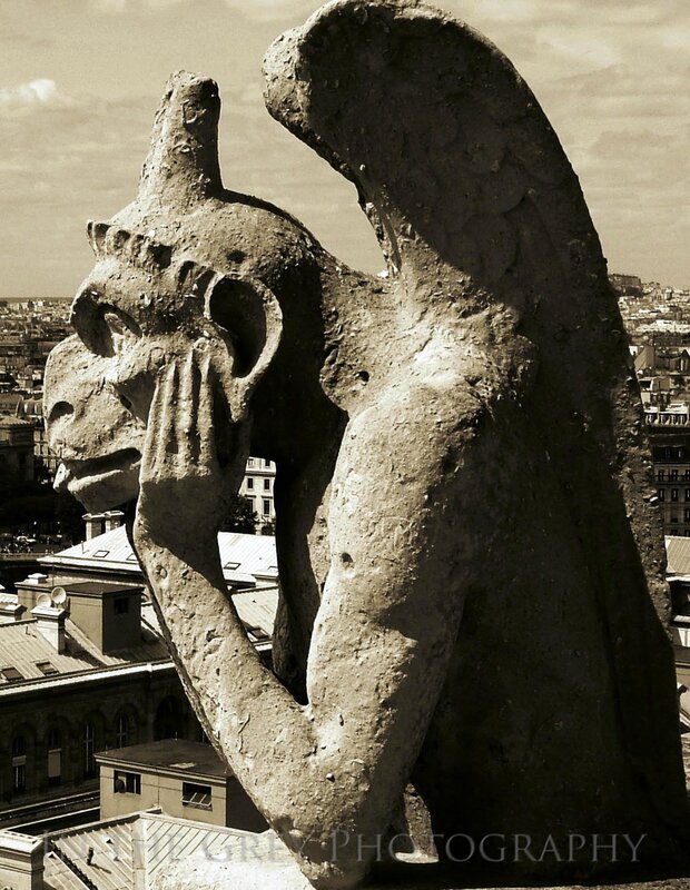 Gargoyle on cathedral roof
