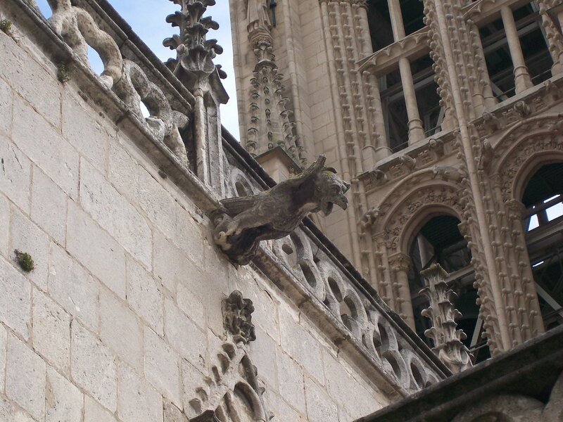 Gargoyle on cathedral wall