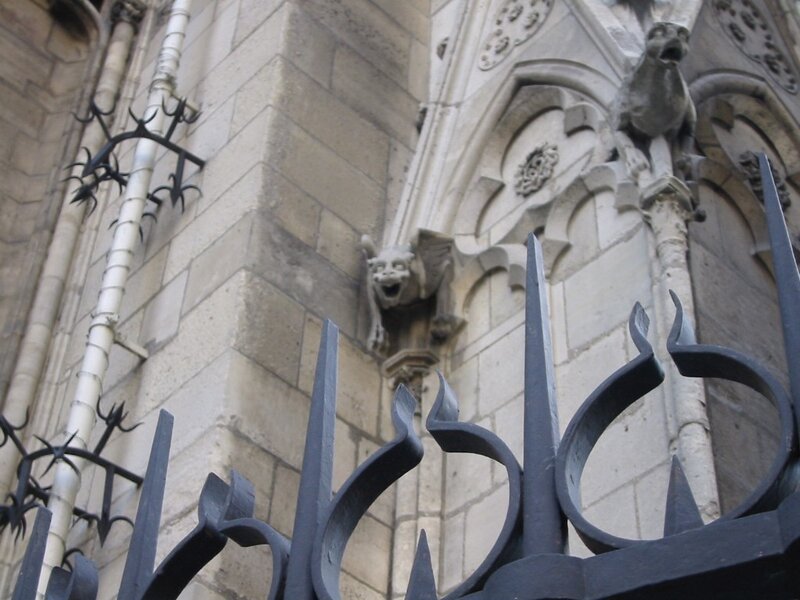 Gargoyle on stone building