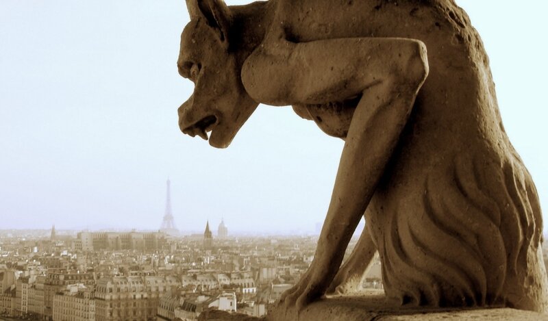 Gargoyle overlooking Paris
