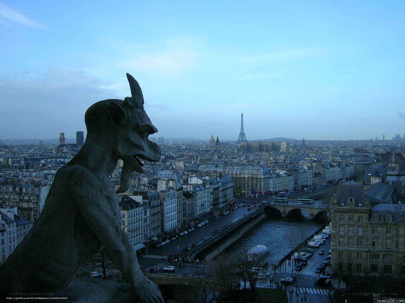 Gargoyle overlooking Paris