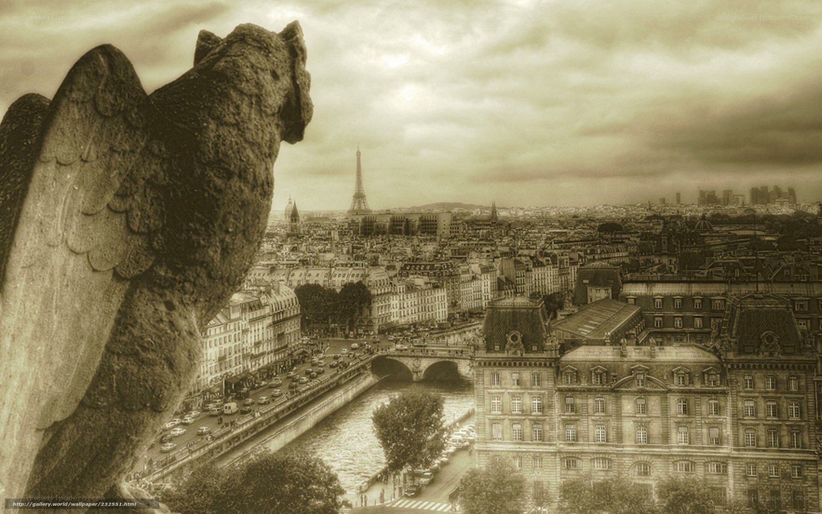 Gargoyle overlooking Paris