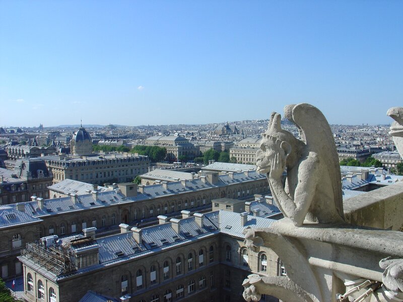 Gargoyle overlooking Paris