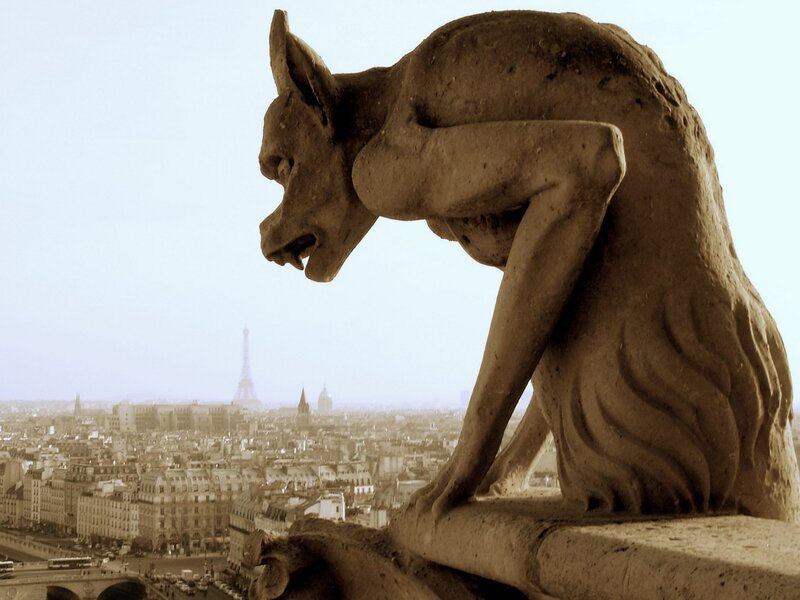 Gargoyle Statue — Brown