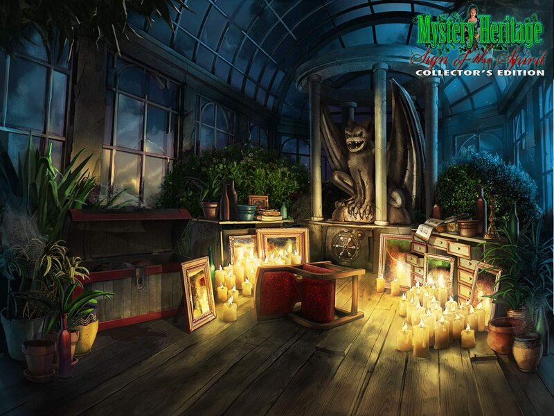 Gargoyle Statue in Greenhouse