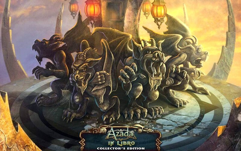 Gargoyle Statues on Platform