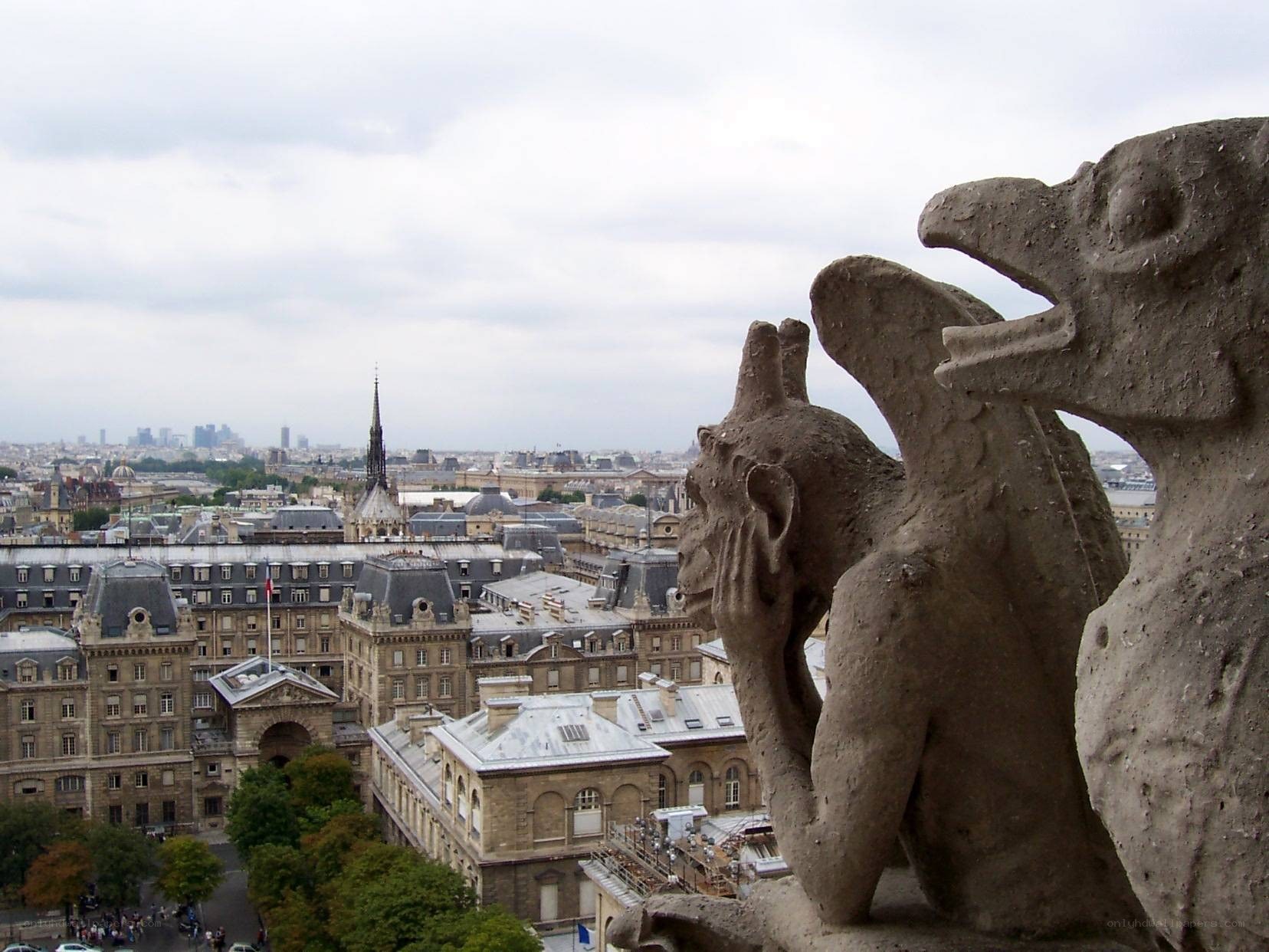 Gargoyles overlooking Paris
