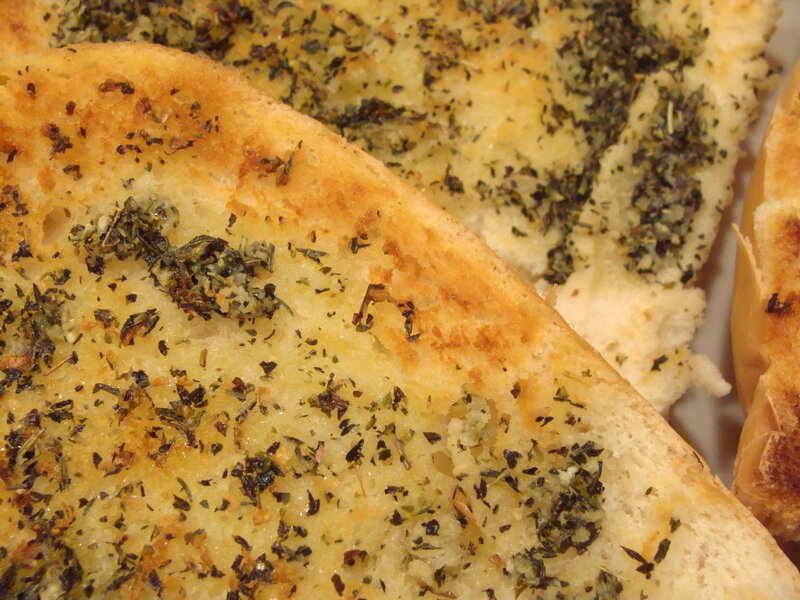 garlic bread with herbs