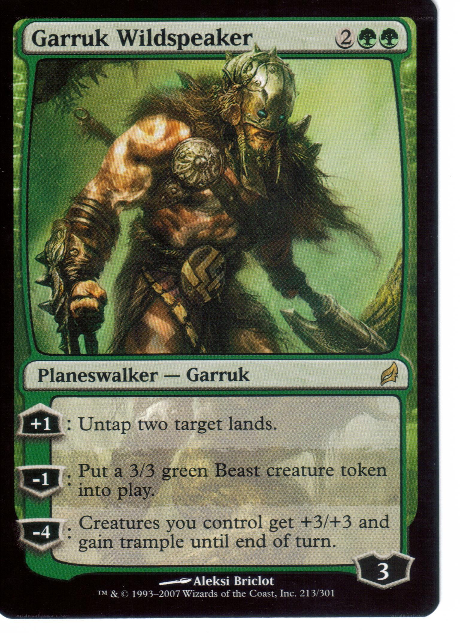Garruk Wildspeaker card