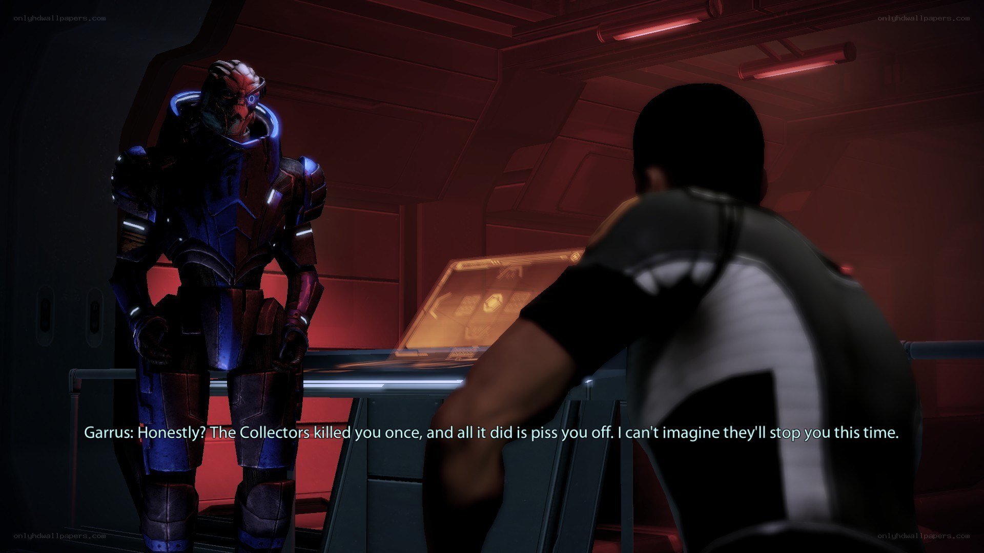 Garrus confronts Shepard