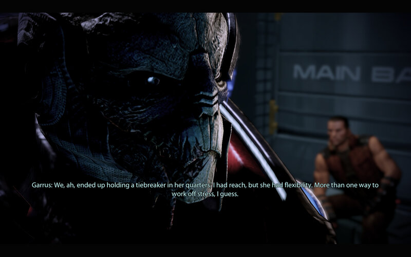 Garrus in a tense moment