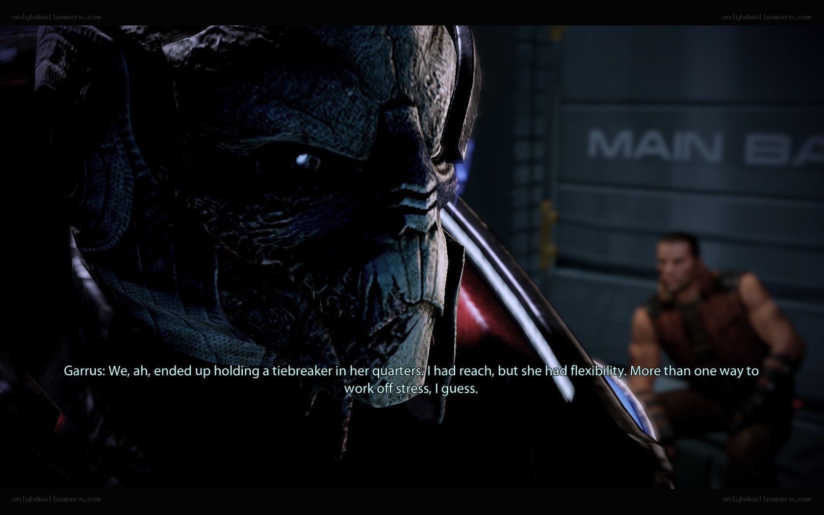 Garrus in a tense moment
