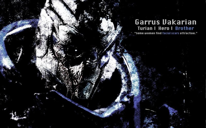 Garrus Vakarian — Black, Dramatic