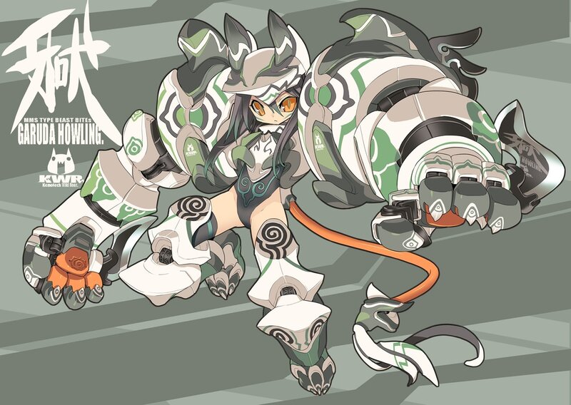 Garuda Howling character art