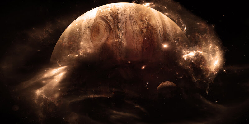 Gas Giant Planet — Brown