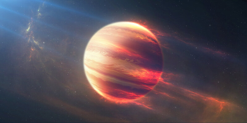 Gas Giant Planet — Red