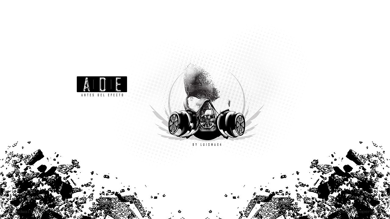 gas mask explosion art