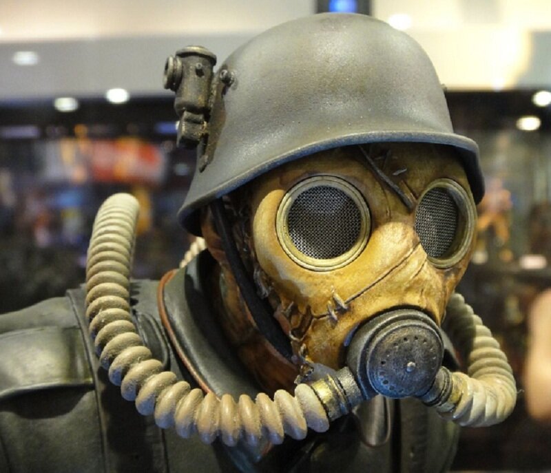 gas mask helmet figure