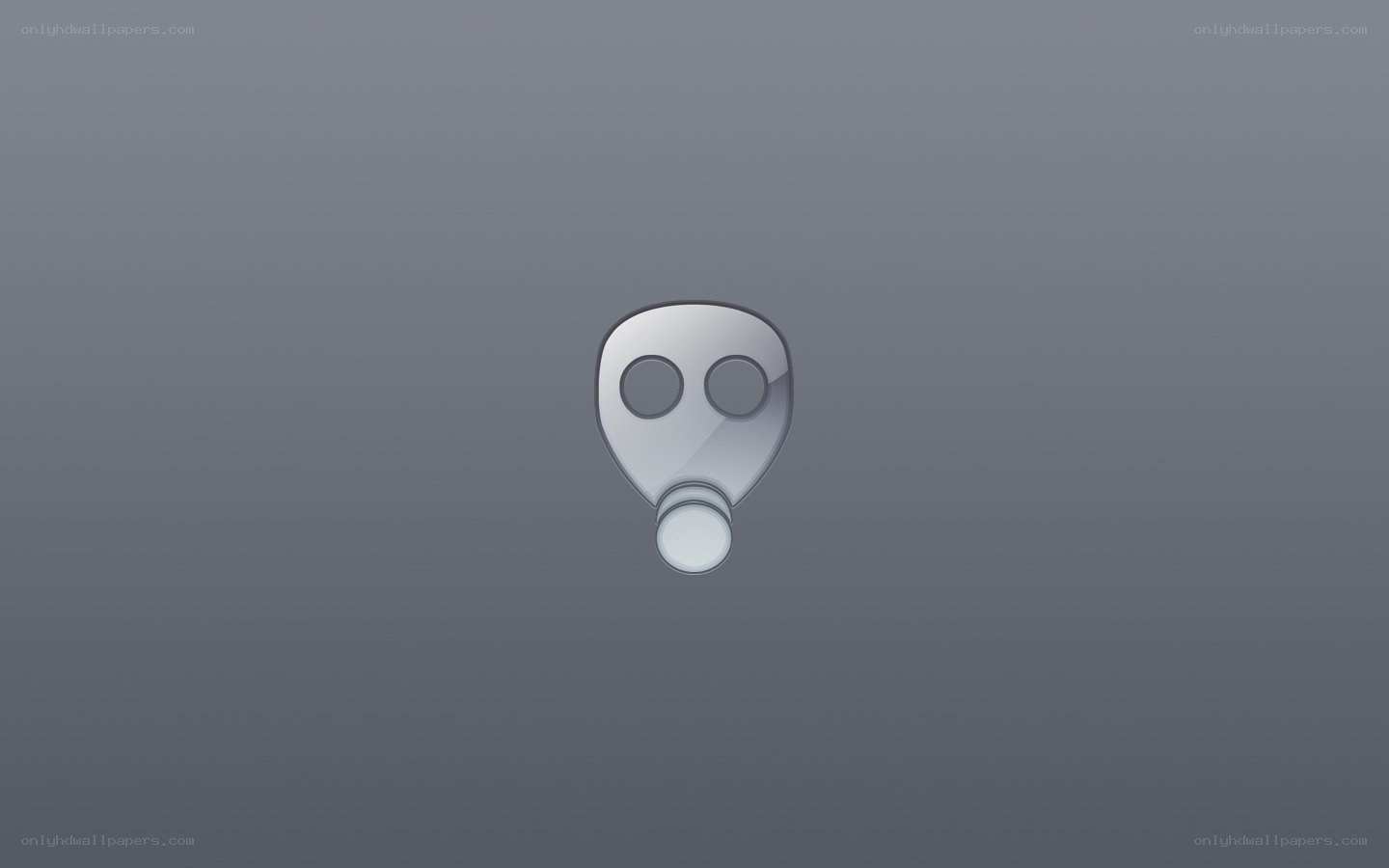 gas mask icon on gray