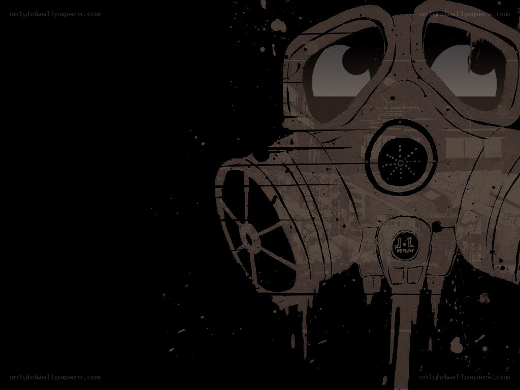 gas mask illustration