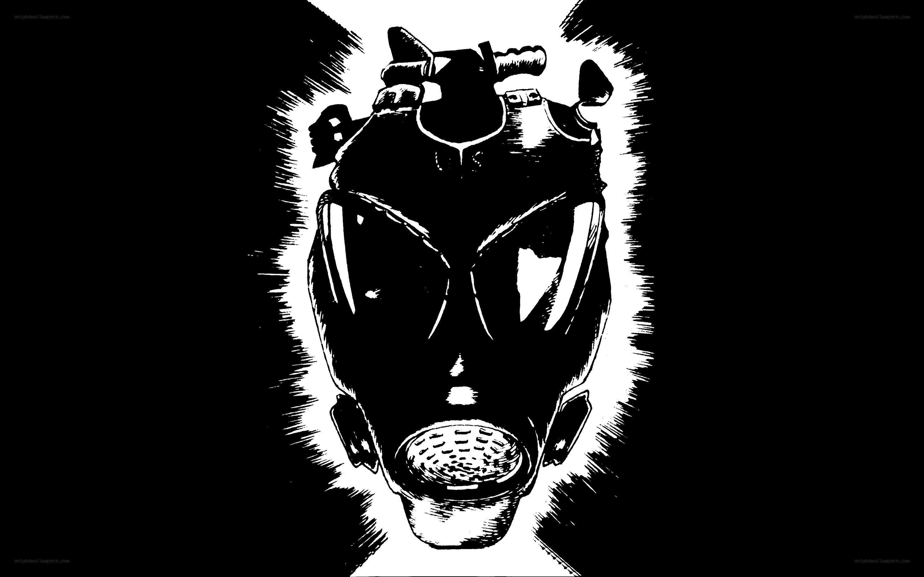 gas mask illustration