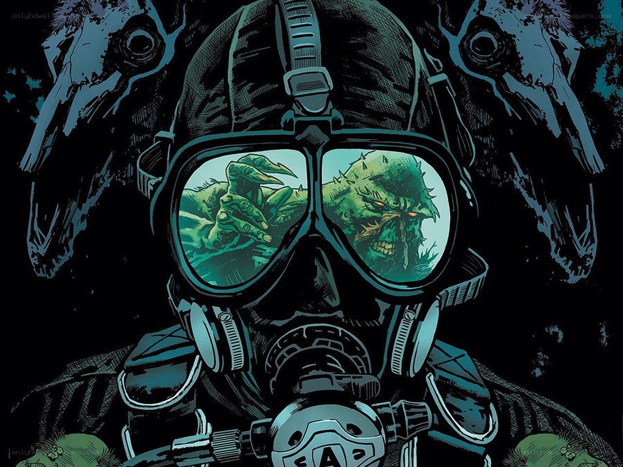 Gas Mask Reflection